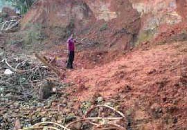 Lokasi PETI yang memakan korban jiwa.