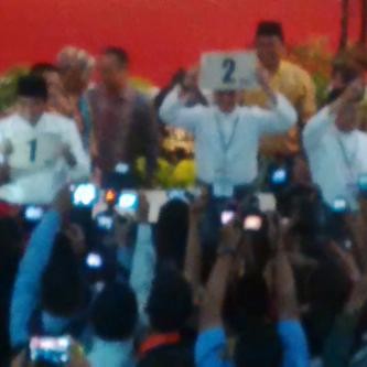 Proses pencabutan nomor undian Cagub.