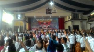 Suasana pelantikan tim pemenangan Muaro Jambi