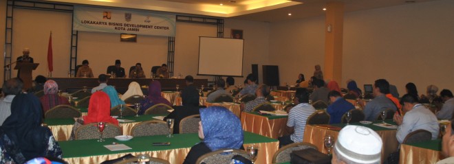 Berlangsungnya Lokakarya BDC P2KP Kota Jambi.