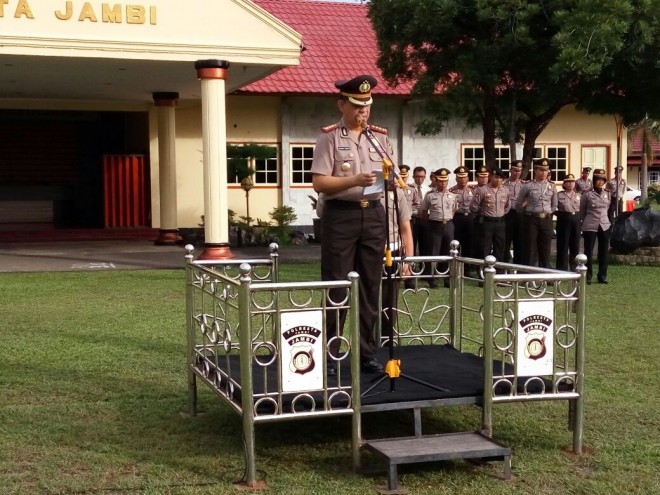 Kapolresta Jambi Kombes Pol. Bernard Sibarani.