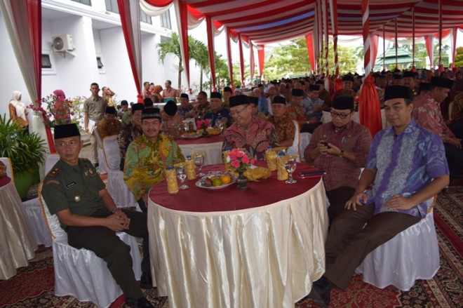 Bupati dan Wabup bersama Forkompimda diacara Halal Bi Halal.