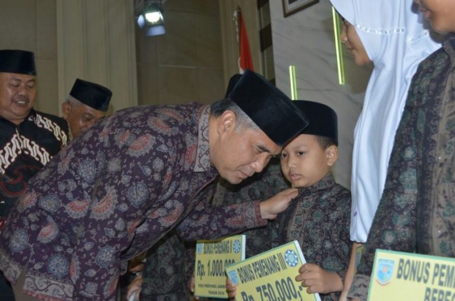 Walikota berikan apresiasi kepada pejuang Al-Quran Kota Jambi.