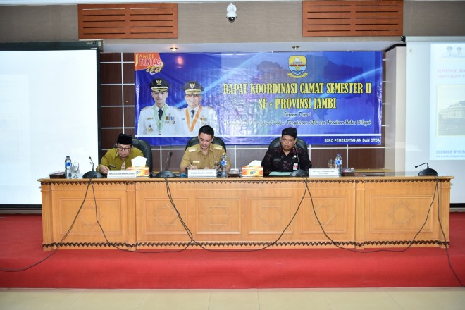 Gubernur Zola Buka Rakor Se Provinsi Jambi