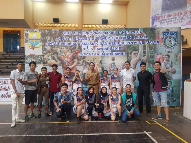 Tim Basket Putri Batanghari  Saat Juara Gubernur Cup 2018
