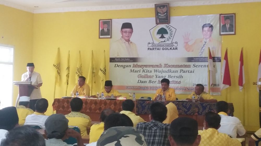 Suasana berlangsungnya Muscam DPD II Golkar Sarolangun