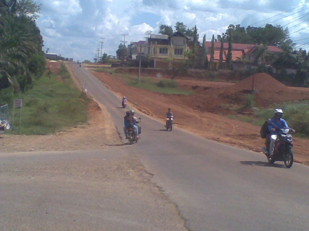 Salah satu jalan provinsi di Tebo