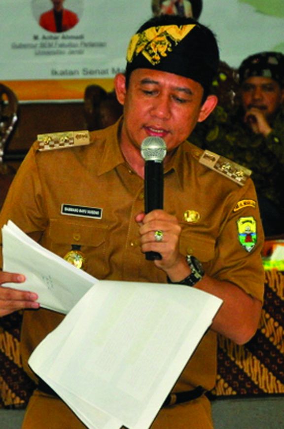 Wabup ketika memberikan materi.