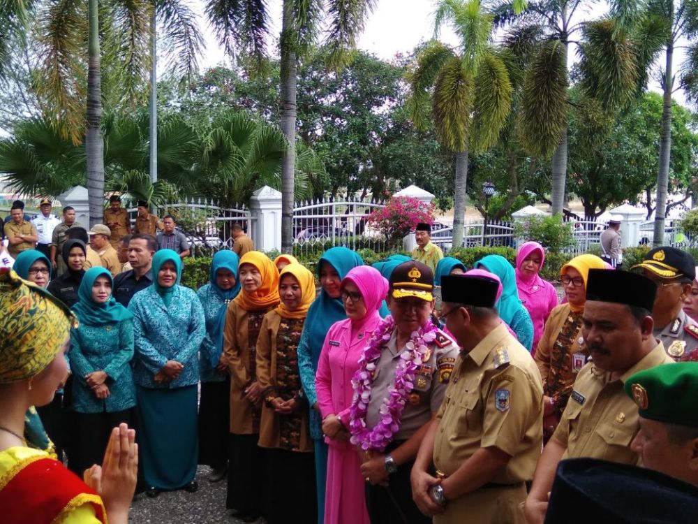 Kapolda Jambi, Brigjen Pol Drs Muchlis berserta rombongan tiba di Rumdis Bupati Sarolangun pada Selasa (27/2)