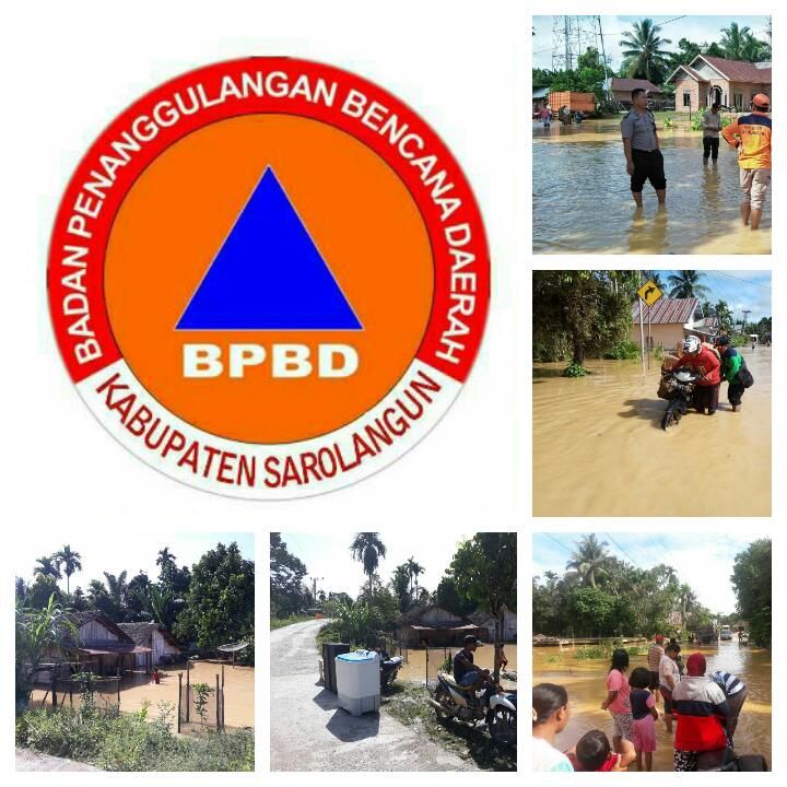 Banjir di desa Muara Limun, Kecamatan Limun 
