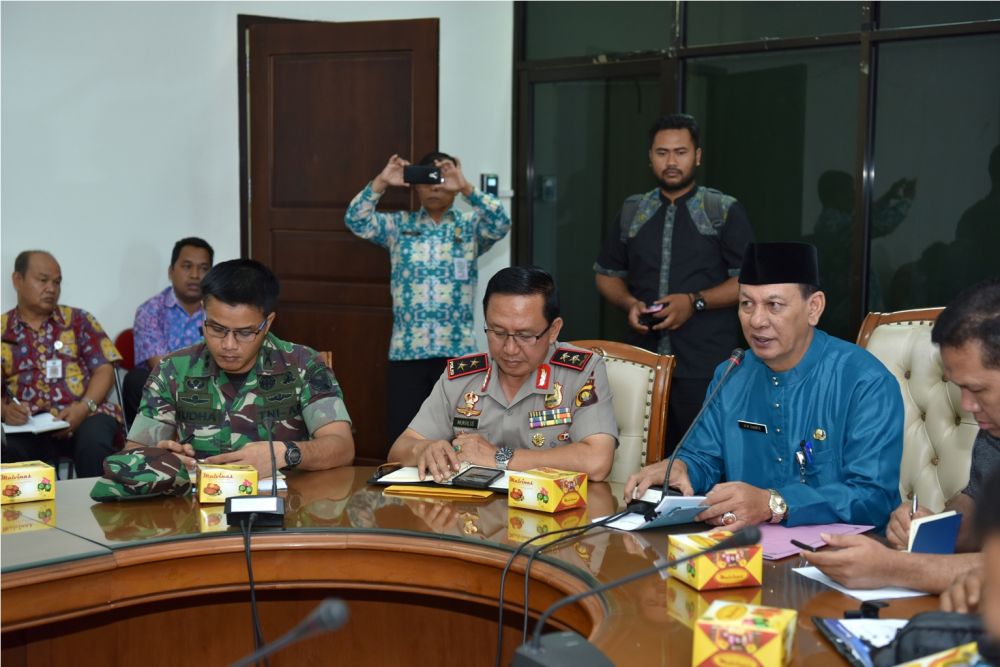Rapat rencana torch relay atau pawai obor Asian Games 2018 di wilayah Provinsi Jambi 
