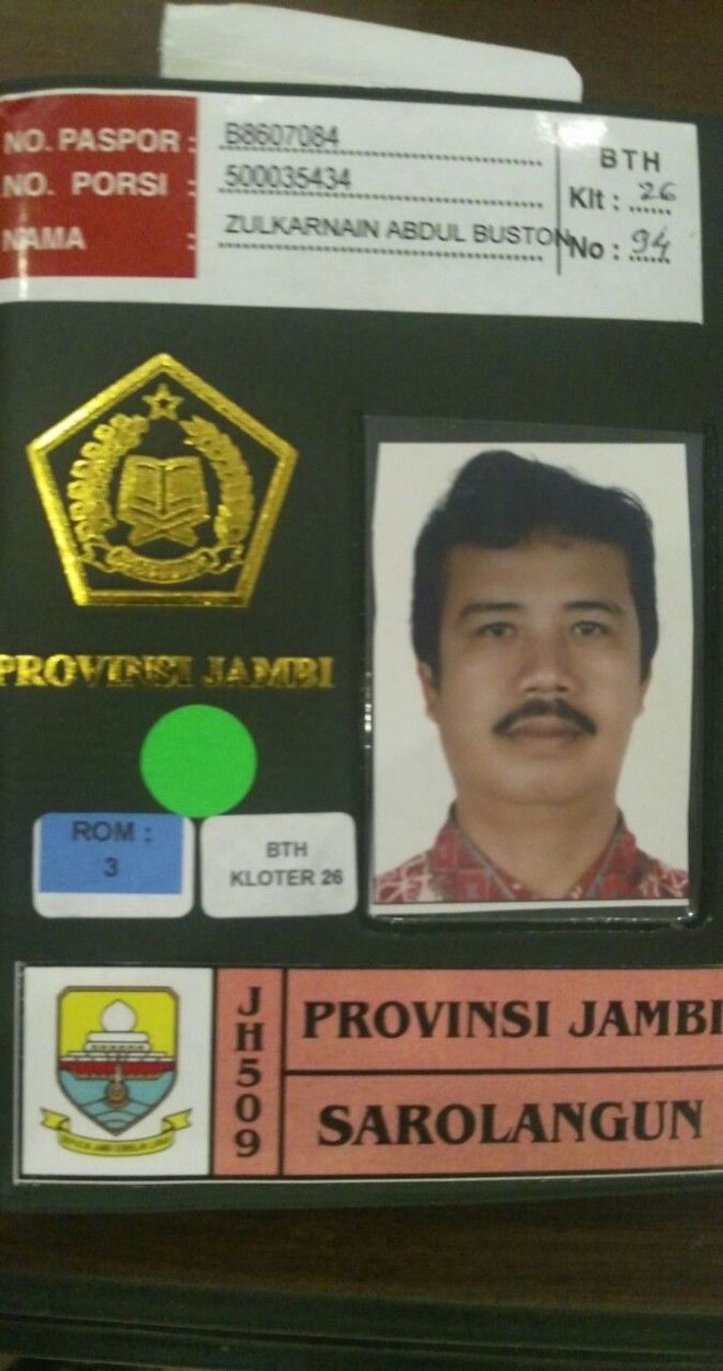 Sekilas terlihat wajah almarhum H Zulkarnain 