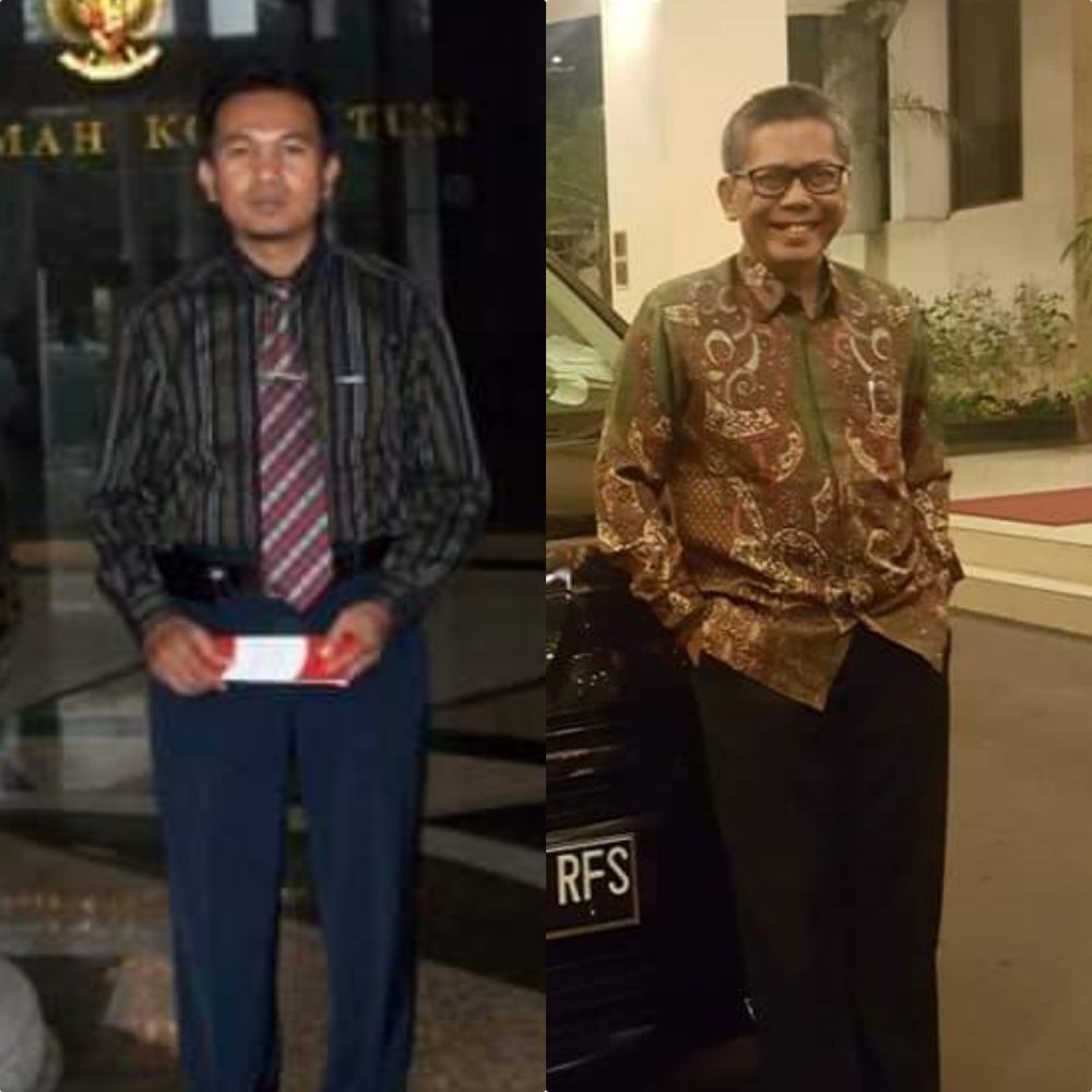 Kuasa hukum H Muhammad Syaihu cs sebagai penggugat PTUN, Wajdi SH dan salah satu advokasi Pemprov Jambi, Adri SH