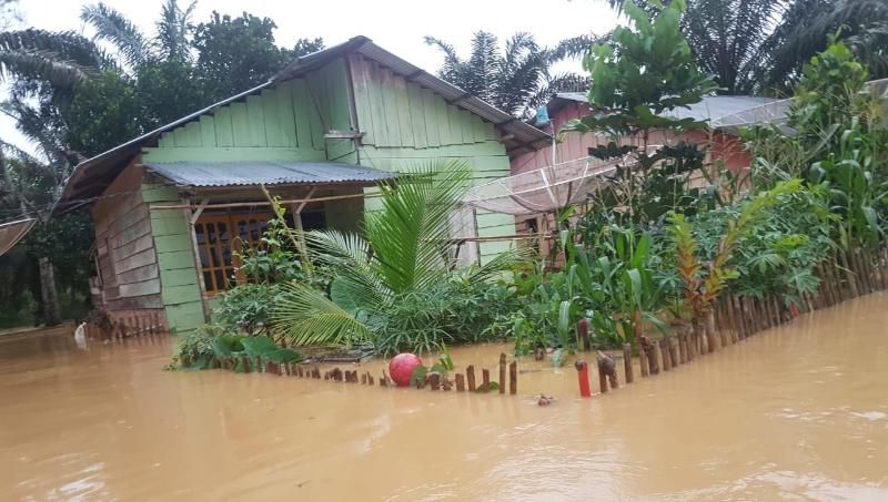 Salah Satu Rumah Warga yang Terendam