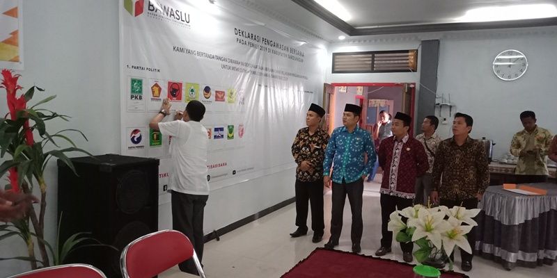 Deklarasi Pengawasan Bersama yang Dilaksanakan Pada Pemilu 2019 yang Dilaksanakan Bawaslu Sarolangun