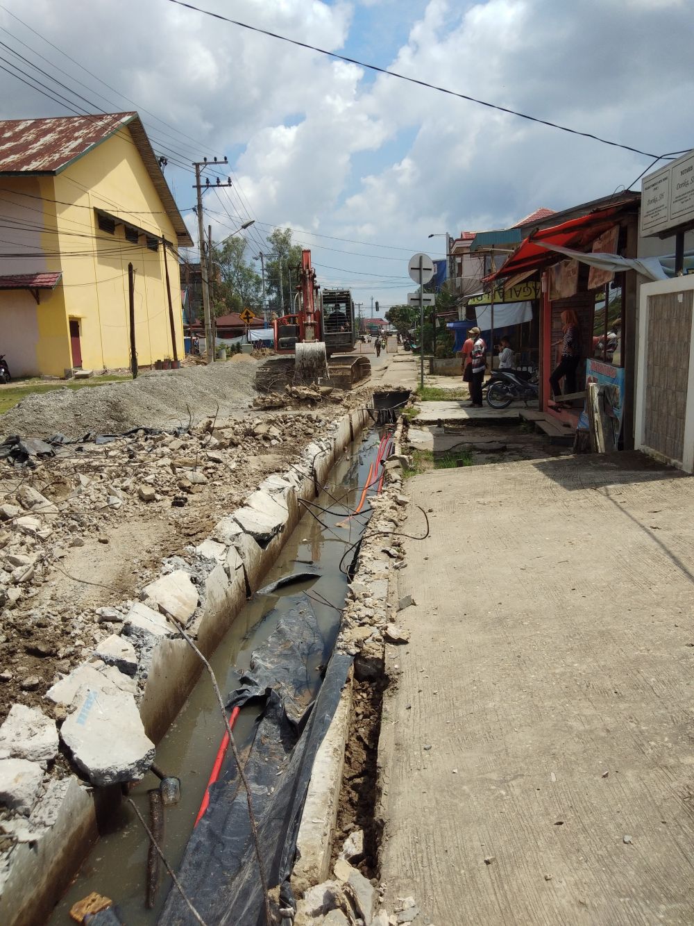Kondisi Pekerjaan Jalan Panutas Kualatungkal