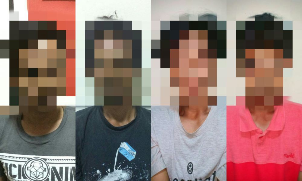 Empat Tersangka yang Berhasil dibekuk Polres Tanjabbar