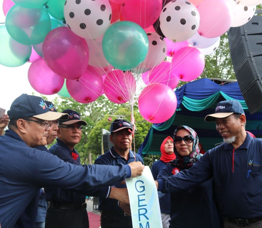 Pelepasan Balon Tanda dimulainya Pencanangan Germas di Merangin