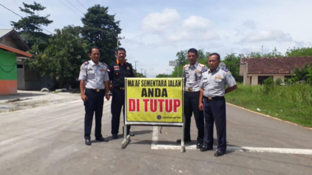 Dishub Batanghari Menuntup Jalan AMD