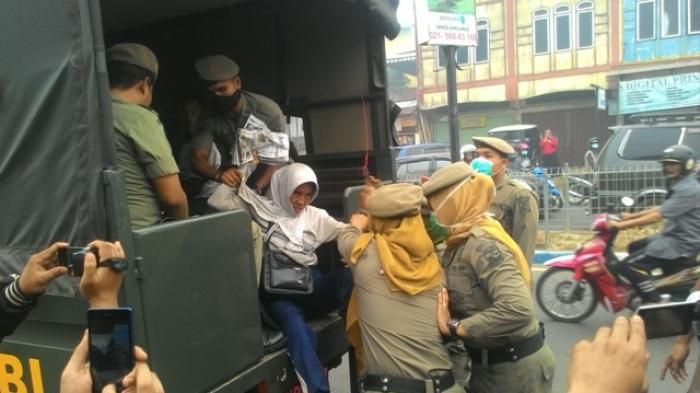 Gepeng yang dirazia Petugas