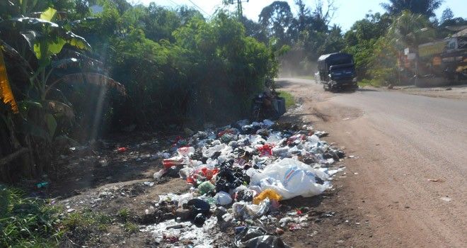 Salah satu pembuangan sampah di Kota Jambi