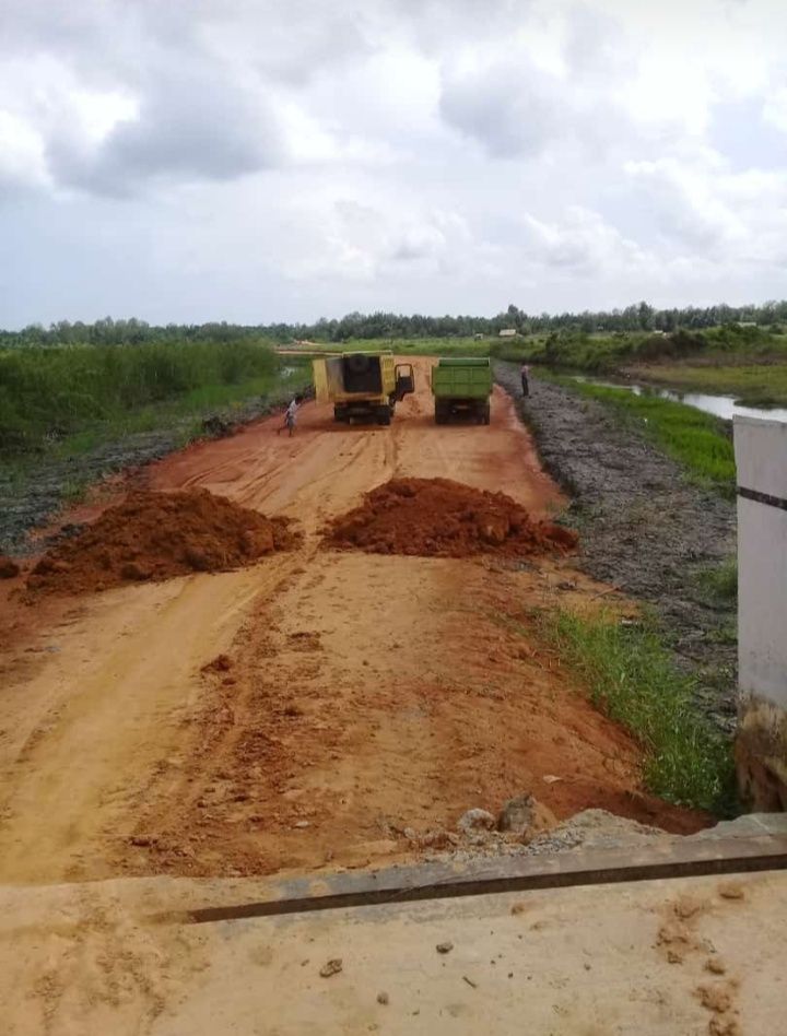 Proyek pekerjaan Jalan Lingkar Simpang IV Sungai Saren - Sialang -Pelabuhan Roro