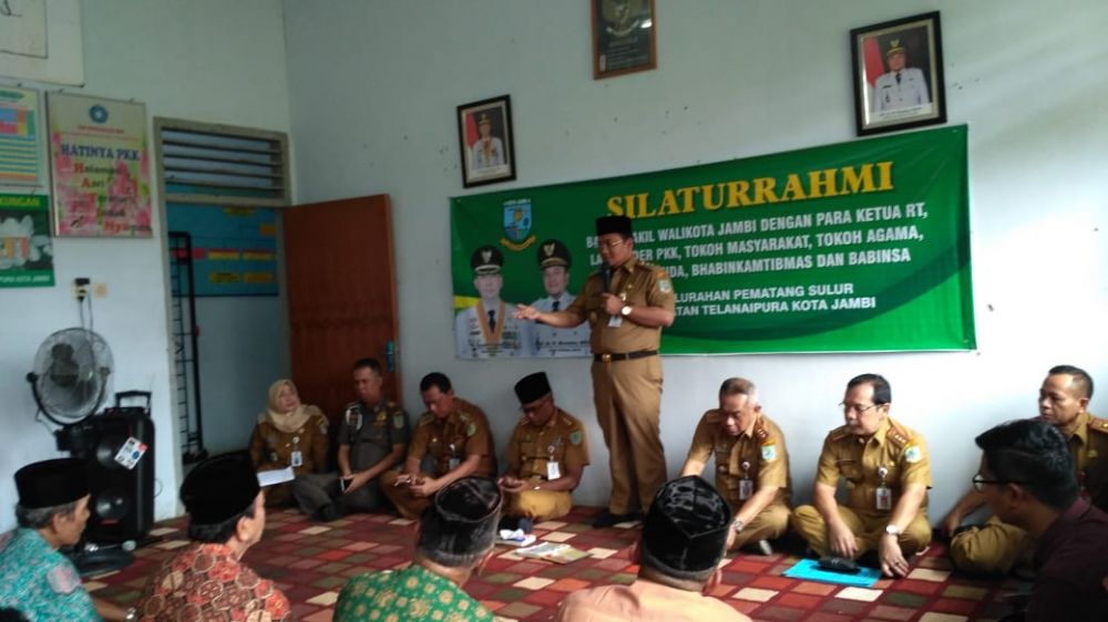 Wawako Maulana menyambangi kelurahan Pematang Sulur