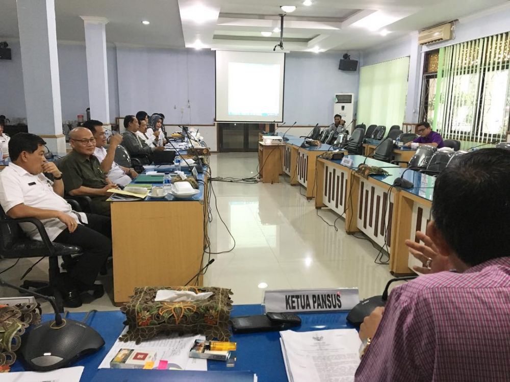 Jalannya hering dewan dengan PDAM Tirta Mayang