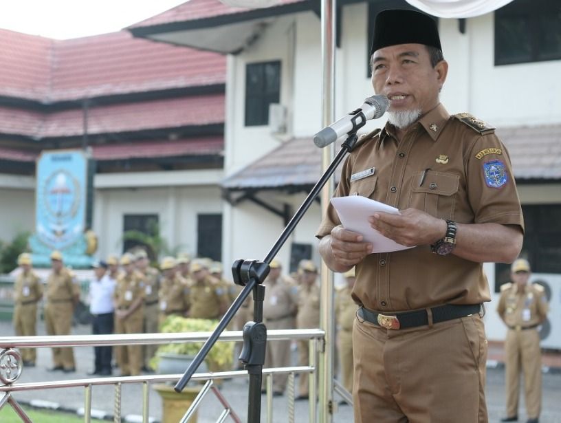 Wabup Merangin H Mashuri Saat Menyampaikan Pengarahan