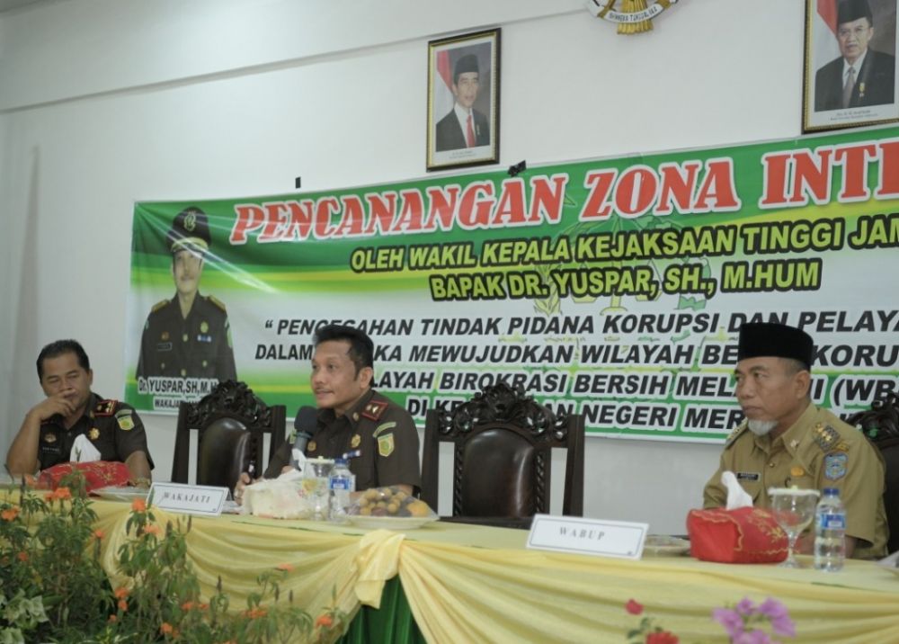 Wabup Merangin H Mashuri Bersama Wakajati dan Kajari Merangin Haryono