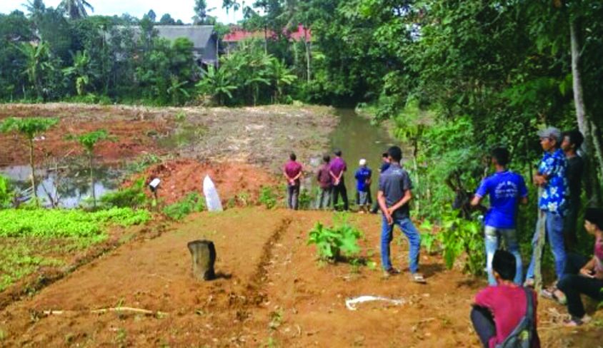 Lokasi Bekas Galian dimana Yusuf ditemukan Tewas