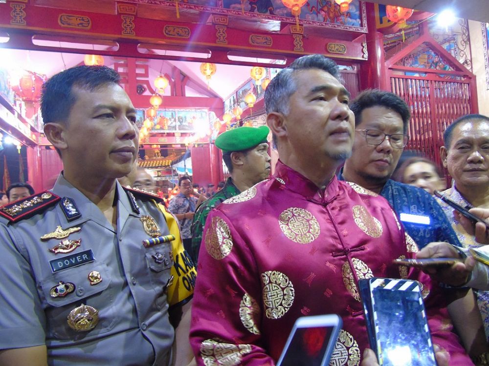 Fasha Memberikan Keterangan Pers Usai Perayaan Cap Go Meh