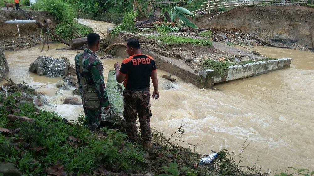 Dandim 0420 Sarko Ingat Warga Sungai Manau Waspada Banjir
