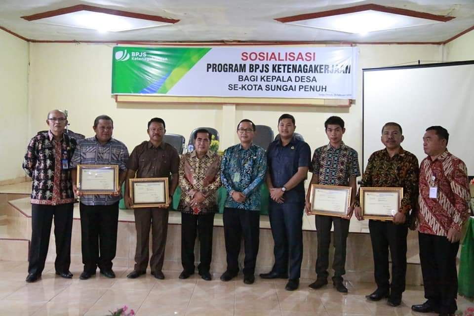 Wako Foto Bersama Usai Sosialisasi BPJS Ketenaga Kerjaan