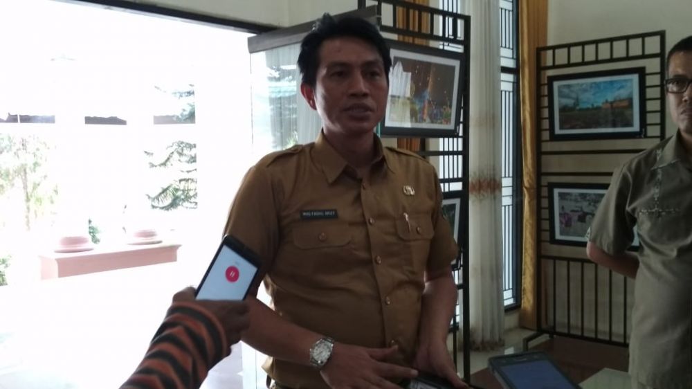 Sekda Fadhil Ketika di Wawancara