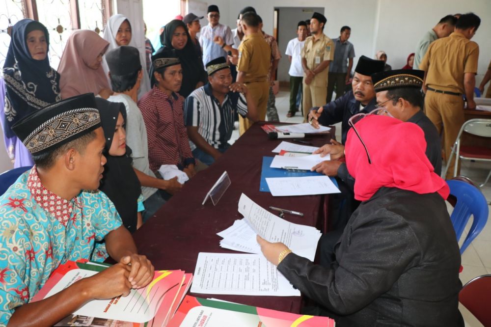 Jalannya sidang isbat nikah terpadu