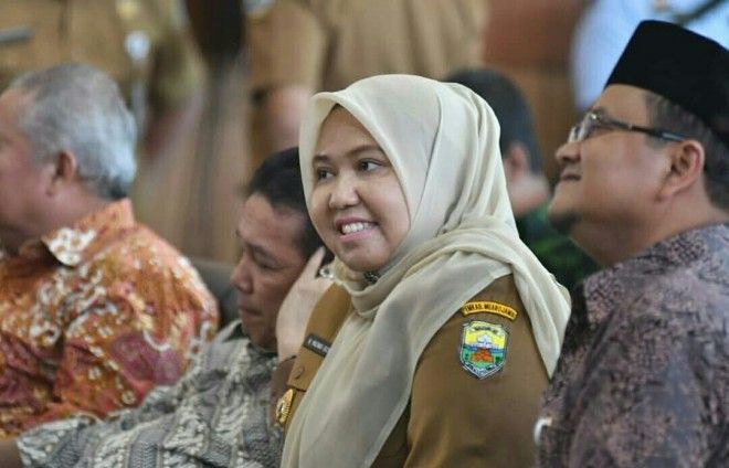 Bupati Masnah Ketika Menghadiri Sertijab Kepala BPK RI Perwakilan Jambi