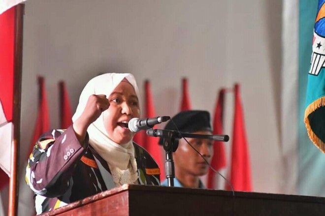 Bupati menyampaikan sambutan dalam pelantikan IPK