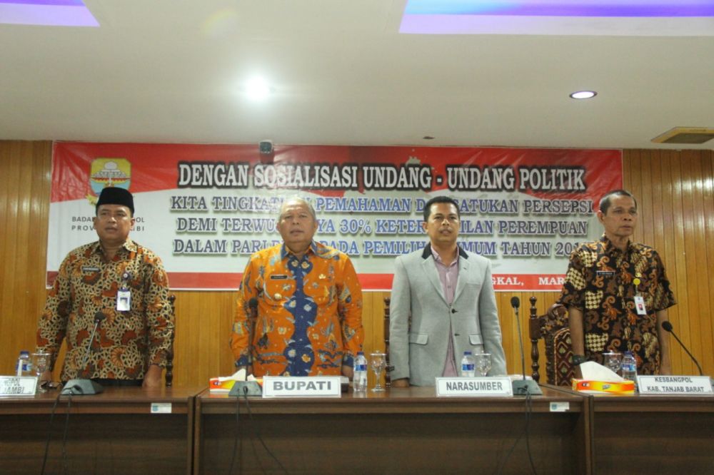 Sosialisasi Undang-undang Politik yang digelar oleh Badan Kesbangpol
