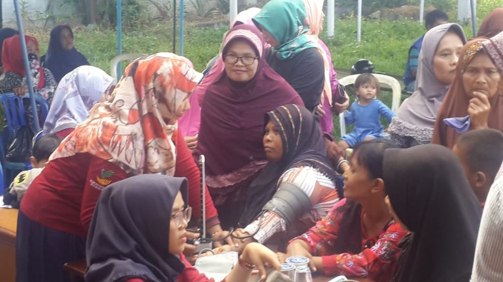 Kegiatan donor yang diadakan Dinsos Kota Jambi, Jumat lalu