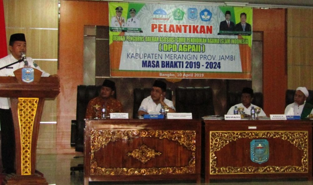 Bupati Merangin H Al Haris Tengah Menyampaikan Sambutan