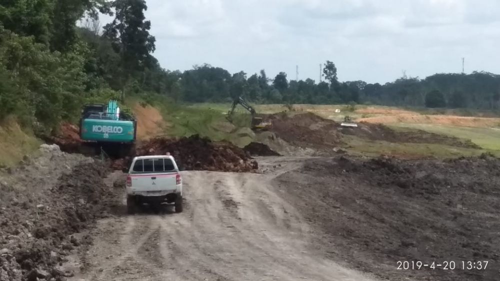Kondisi Lubang Eks Tambang yang Mengalami Longsor