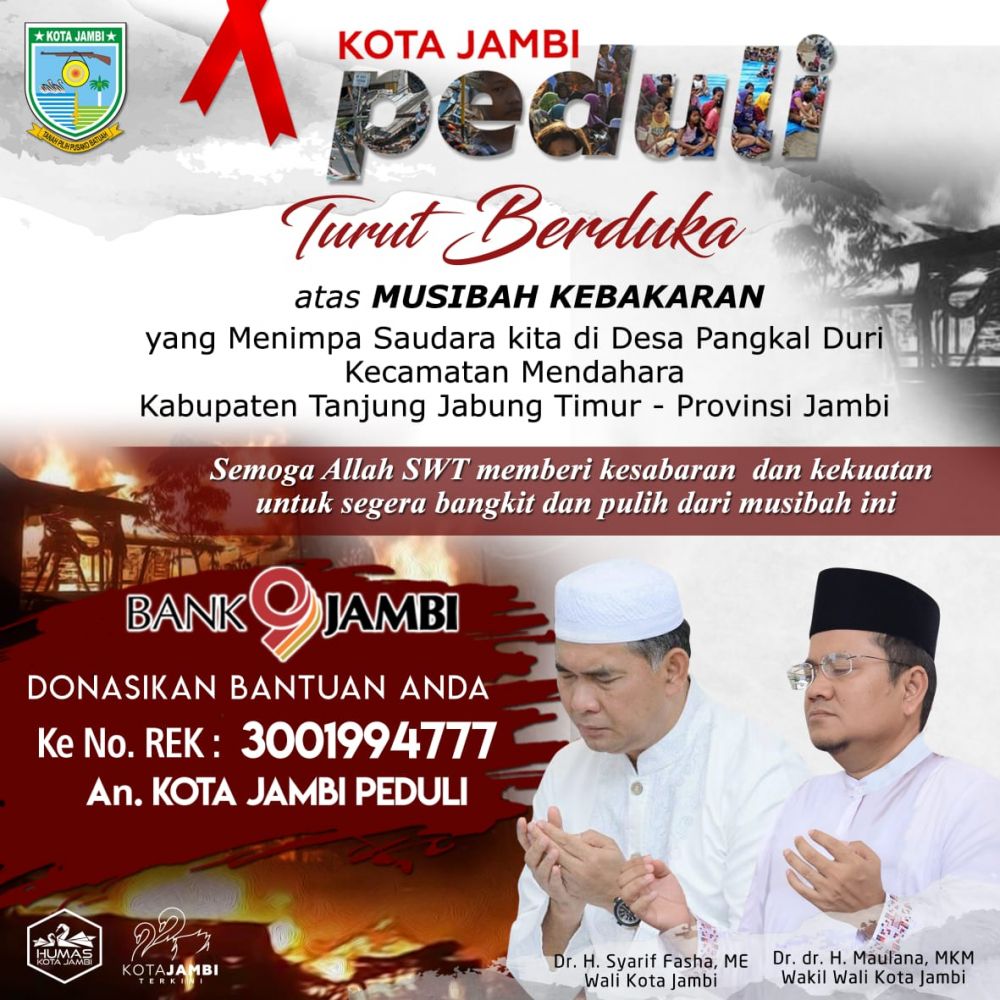 Donasi Pemkot untuk Korban Kebakaran Pangkal Duri