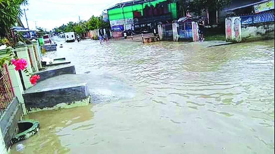 Banjir yang terjadi di Kabupaten Kerinci