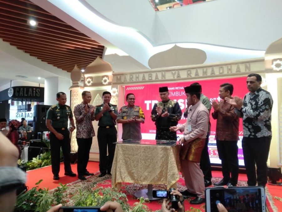 Fasha Saat Peresmian Transmart Jambi