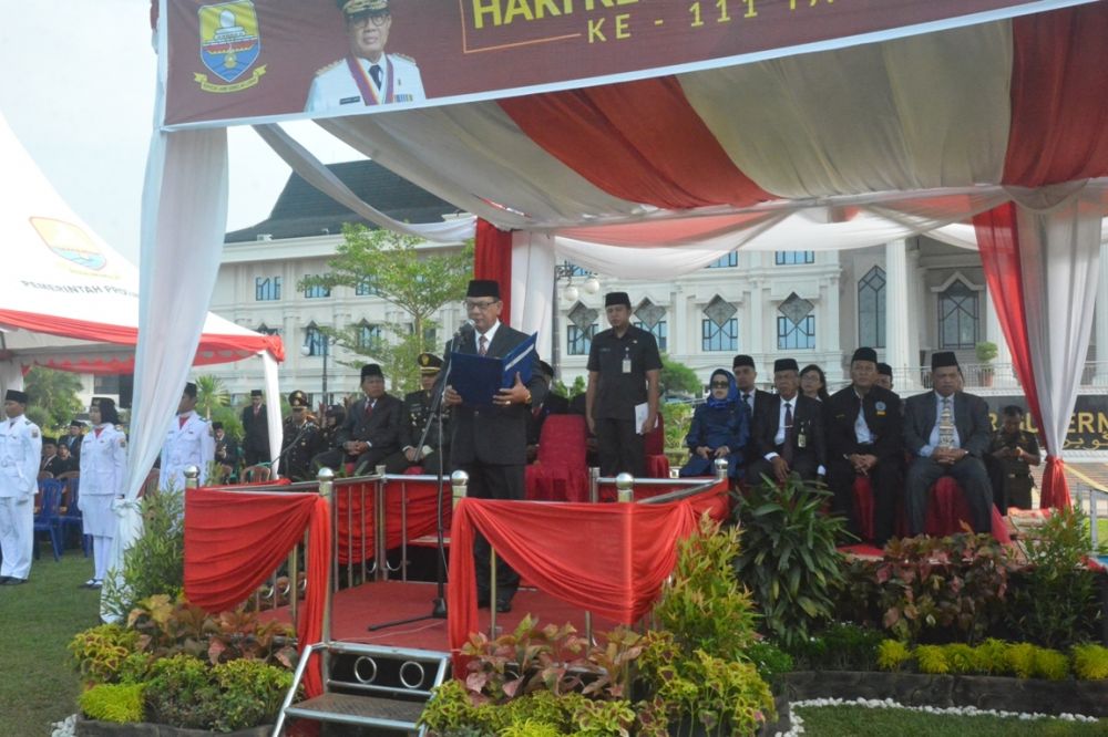 Sekda bertindak sebagai inspektur upacara peringatan Hari Kebangkitan Nasional