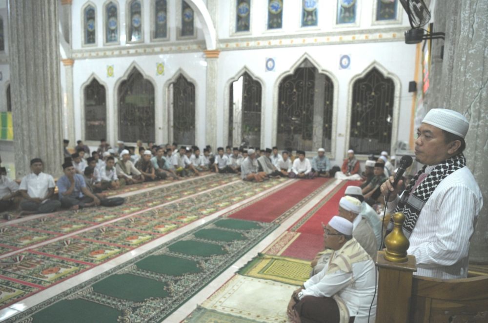 Bupati Merangin H Al Haris saat menyampaikan sambutan