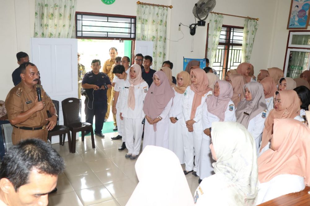 Wabup Amir Sakib ketika melakukan sidak.