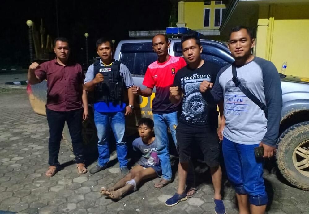 Resedivis curat yang diamankan polisi.