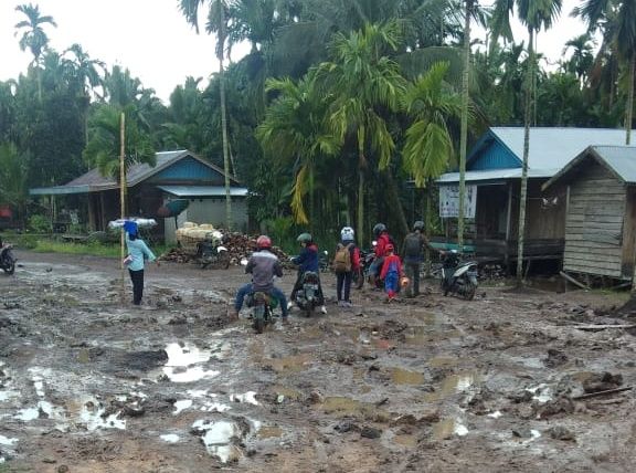 Kondisi Jalan menuju Desa Kepayang